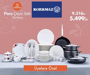 Evinizin mutfak ihtiyaçlarini indirimlerle sadece KORKMAZ'da satin alin